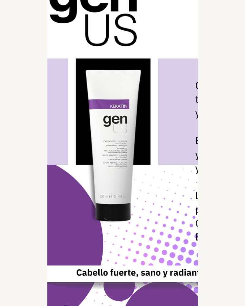 genUS Hair Crema Reestructurante Antiencrespamiento