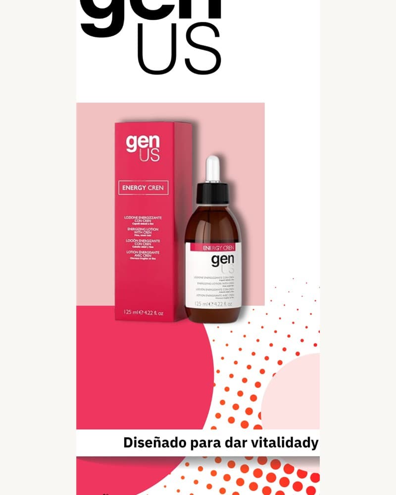genUS Hair Loción Energizante con Cren