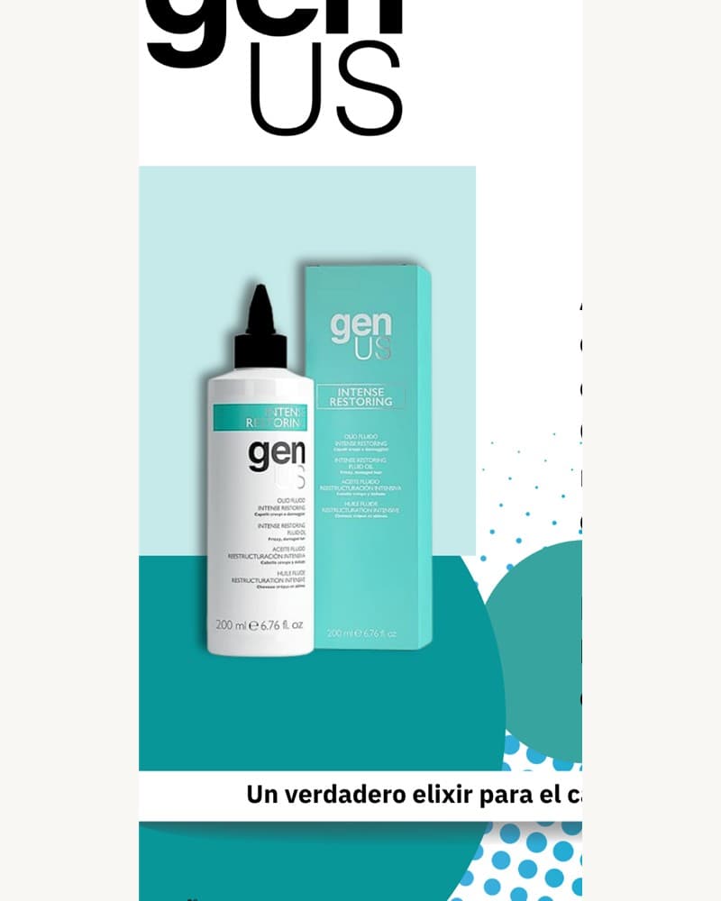 genUS Hair Aceite Fluido Reestructuración Intensiva