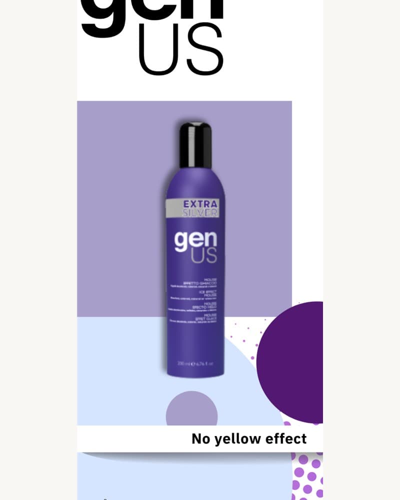 genUS Hair Mousse Efecto Hielo