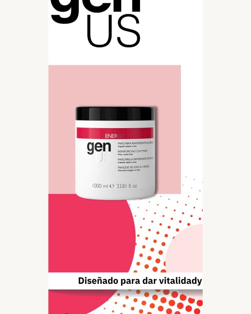 genUS Hair Mascarilla Fortalecedora de Arcilla